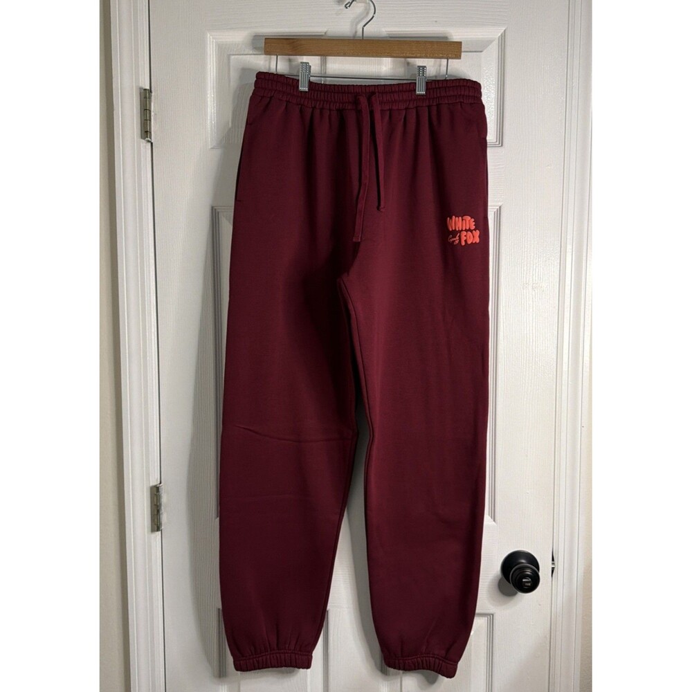 NWT White Fox Capsule 9 Women's Sweatpants XL Cotton Blend Elastic Waist